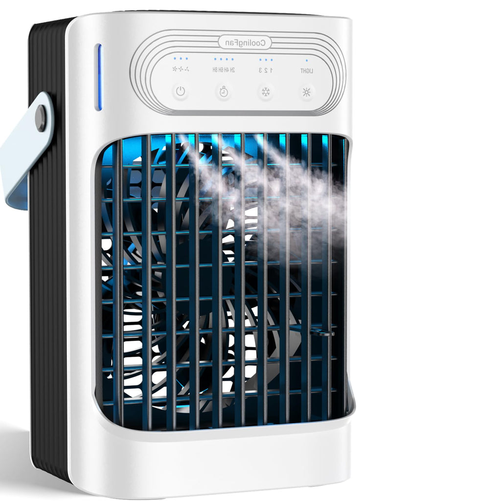 Portable Air Conditioners, 1s fast cooling 16” Standing Fans that Portable AC，120° Oscillating 650ml Water Tank, 5Modes & 4Speeds Cooling Fans