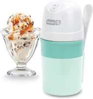 Dash My Pint Ice Cream Maker - Compact & Convenient Single-Serving Ice Cream Maker - Makes Gelato, Sorbet & Frozen Yogurt - 1.6 Cups, Aqua